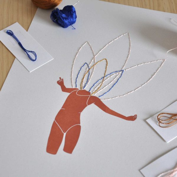 Linogravat Ballarina Brodada - Cambré - Image 2