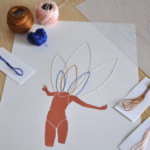 Linogravat Ballarina Brodada - Cambré - Image 3
