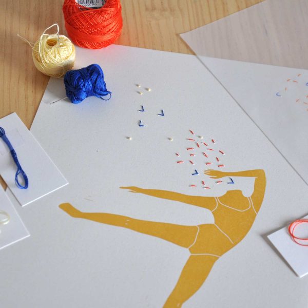 Linogravat Ballarina Brodada - Pirouette - Image 3