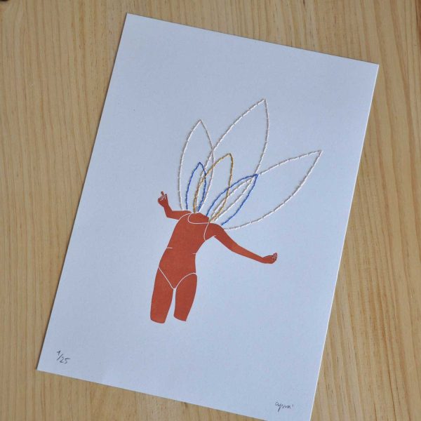 Linogravat Ballarina Brodada - Cambré - Image 5