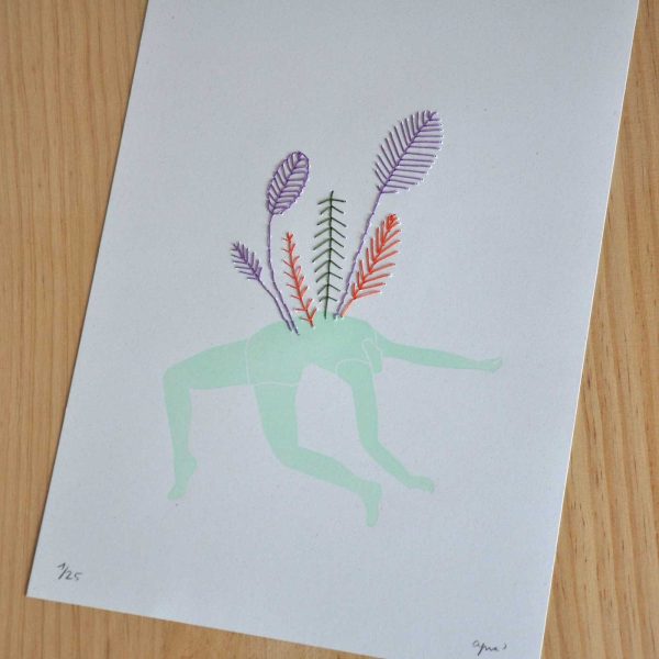 Linogravat Ballarina Brodada - Hinge - Imatge 5
