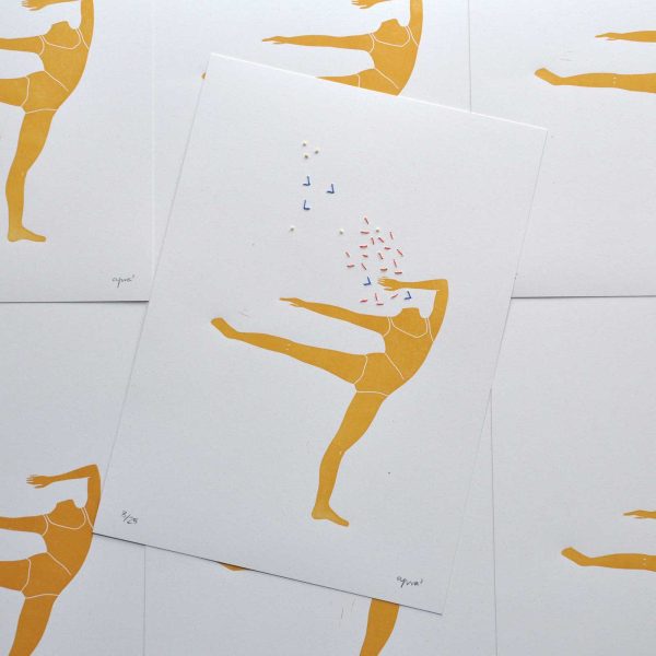 Linogravat Ballarina Brodada - Pirouette - Image 4
