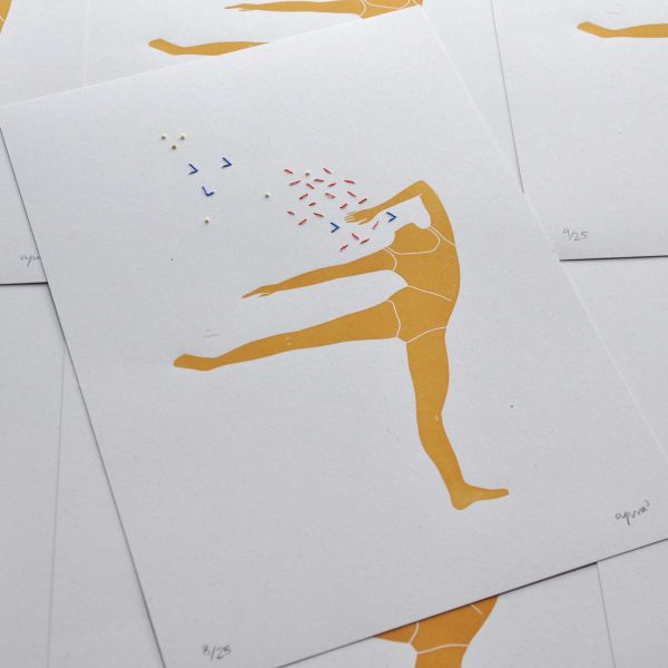 Linogravat Ballarina Brodada - Pirouette - Image 5